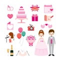 Wedding Icons Set